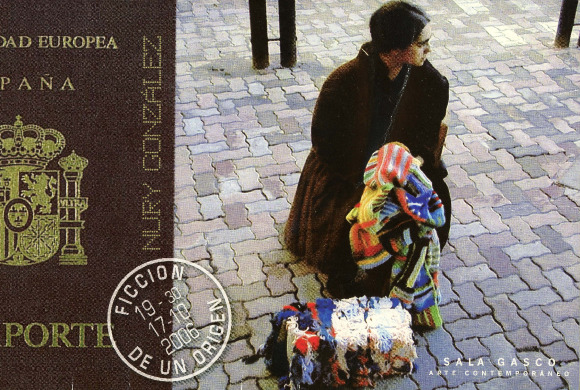 Invitación inauguración exposición Ficción de un origen