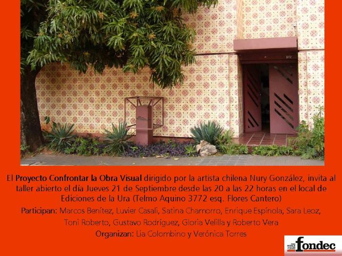 Invitación taller Confrontar la obra visual
