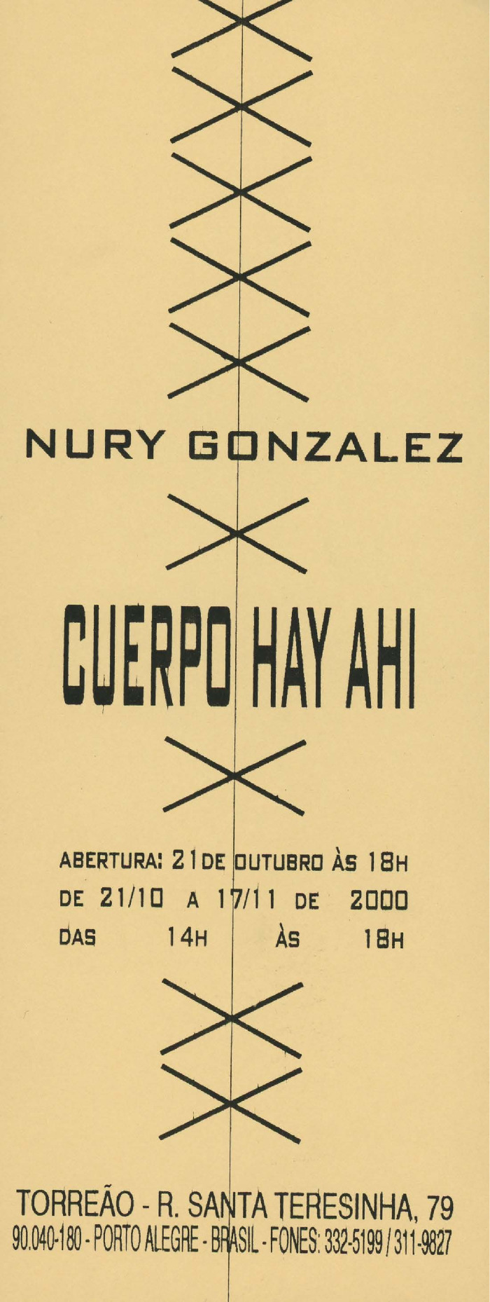 Folleto exposición Cuerpo hay ahí