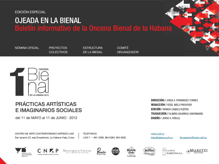Boletín Informativo 11ª Bienal de La Habana