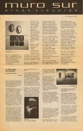 Muro Sur Artes Visuales, nº 1. Estrategias de autogestión; viejas dificultades, nuevas propuestas