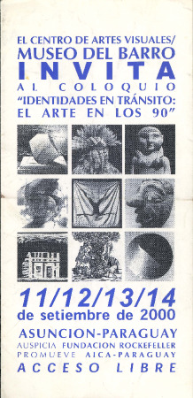 Invitación Coloquio Identidades en Tránsito: el arte en los 90