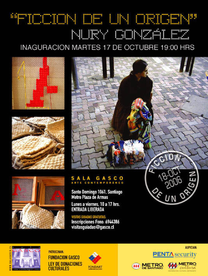 Invitación inauguración Ficción de un origen