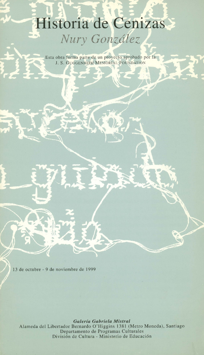 Desplegable exposición Historia de Cenizas