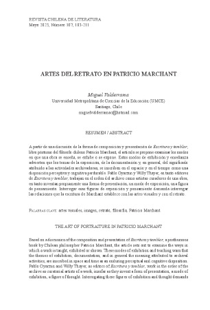 Artes del retrato en Patricio Marchant