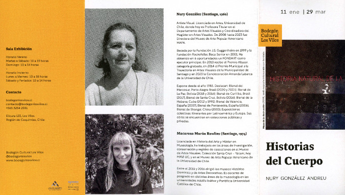 Desplegable Historias del Cuerpo