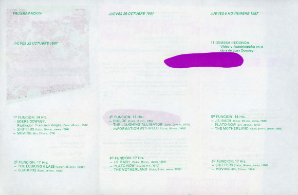 Desplegable Festival Juan Downey