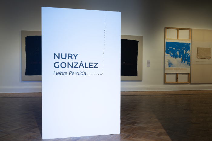 Entrada a la exposición Hebra Perdida