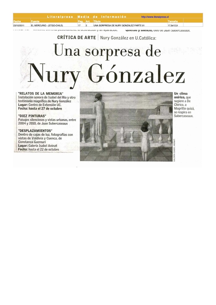 Una sorpresa de Nury González