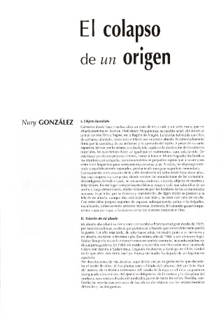 El colapso de un origen, Revista de Crítica Cultural nº 35