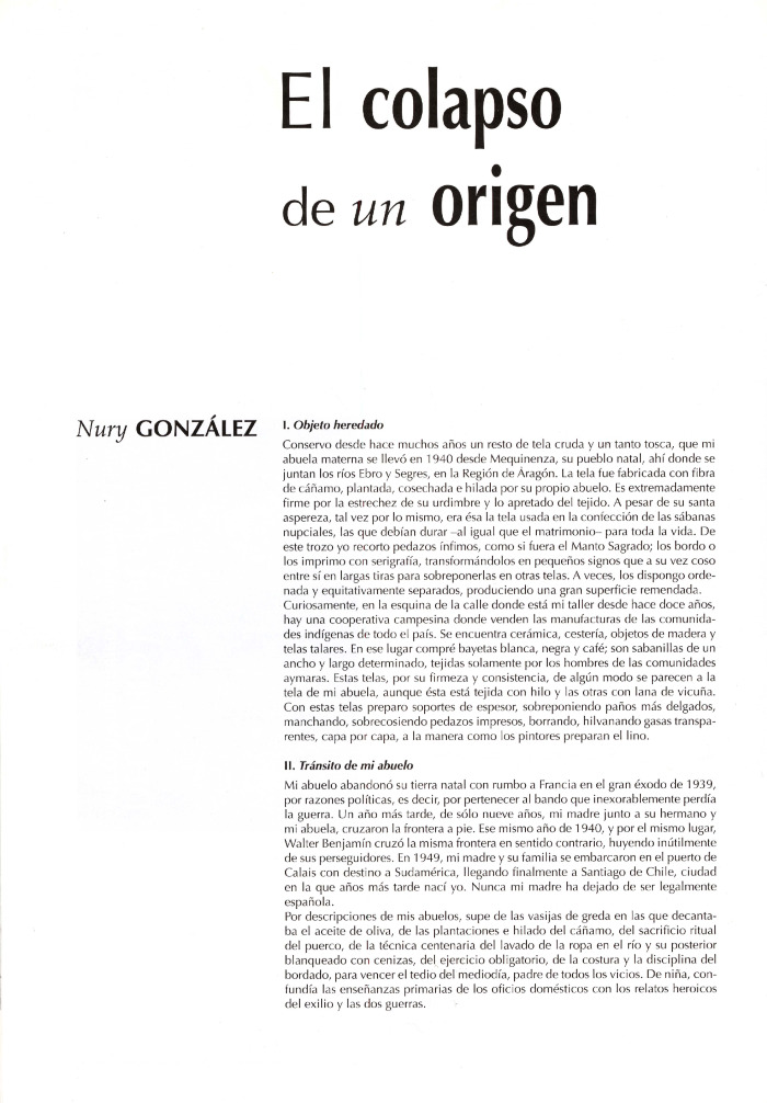 El colapso de un origen, Revista de Crítica Cultural nº 35
