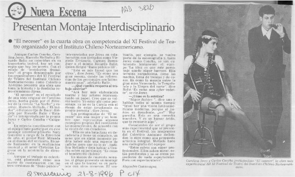 Presentan montaje interdisciplinario