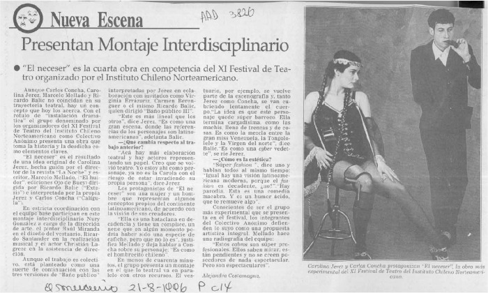 Presentan montaje interdisciplinario