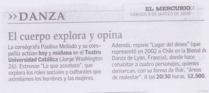 El cuerpo explora y opina