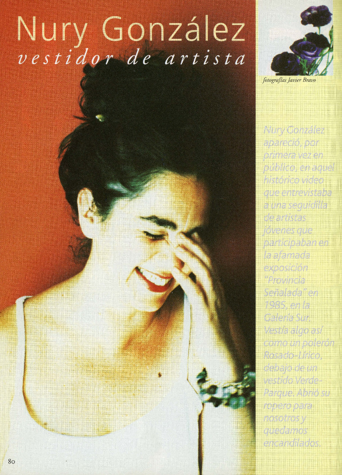 Revista Cultura Urbana; Nury González, vestidor de artista