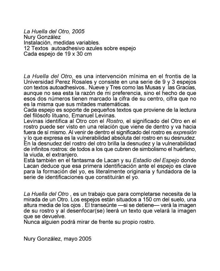 La Huella del Otro