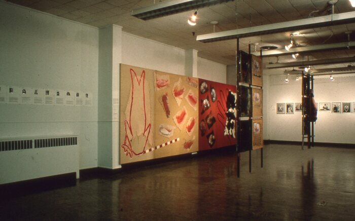 Vista general de Ficción del Origen de la Pintura Chilena 