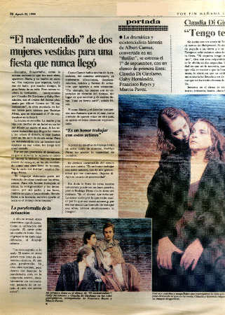 "El malentendido" de dos mujeres vestidas para una fiesta que nunca llegó 