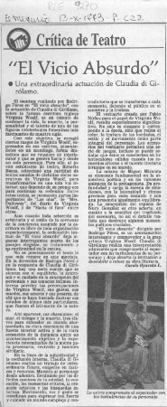 El vicio absurdo 